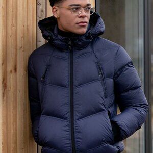 Triple F.A.T. Goose Reizen Puffer (Navy, size small)